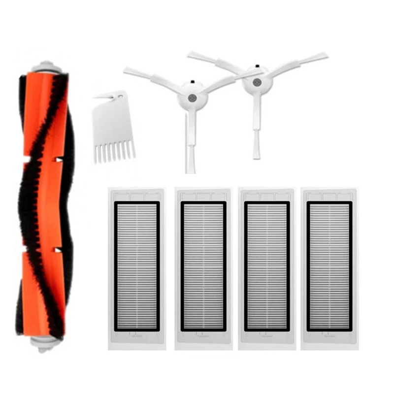 8pcs HEPA Filter with Main Brushes and Side Brushes for S50 Mi Robot Vacuum Clea — view 5