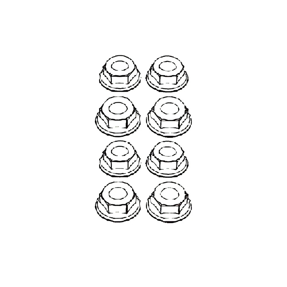 8PCS MJX 14210 1/14 RC Car Spare Parts M4 Nuts — MJX