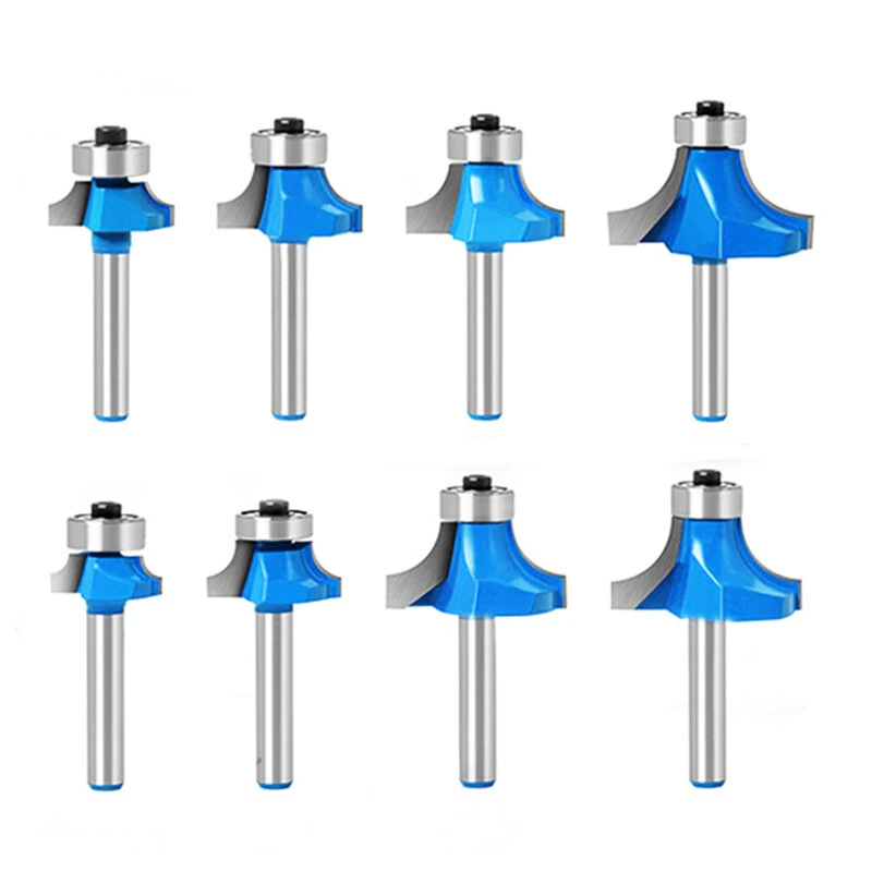 8PCS Tungsten Steel Router Bit Set 6mm 1/4 Inch Shank Straight Milling Cutter For Woodworking Trimming Grooving — view 7