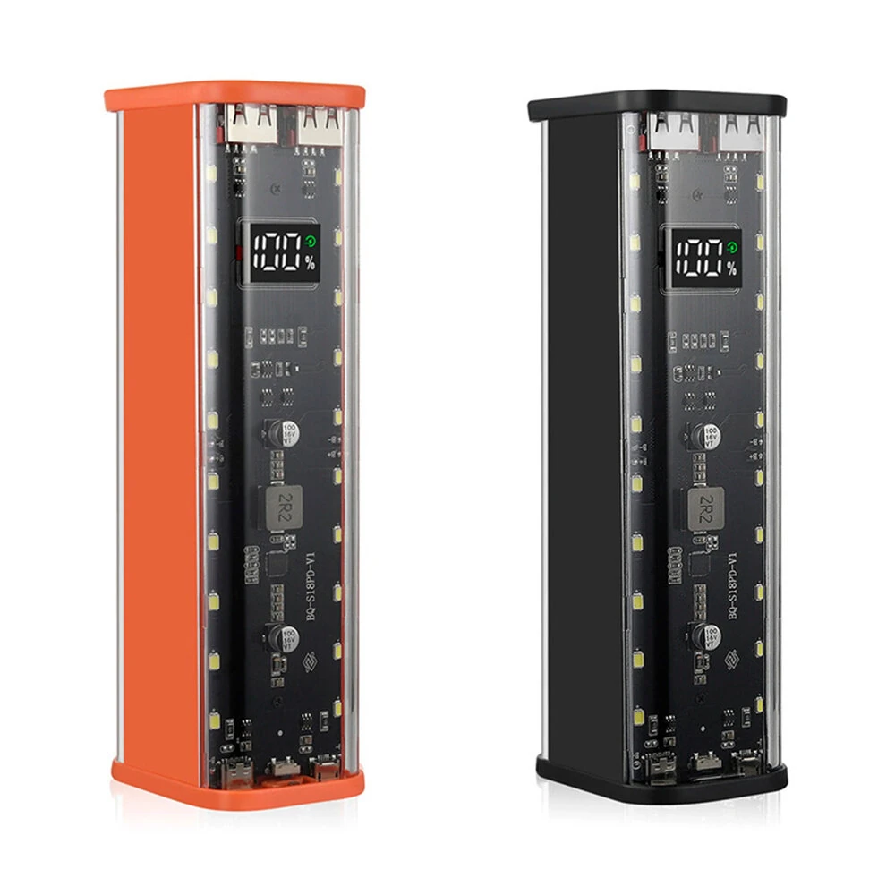 8x18650 DIY Power Bank Case PD22.5W LED Screen Transparent Battery Storage Shell for Huawei Xiaomi High Capacity Compatible Portable Charging Solution — view 7