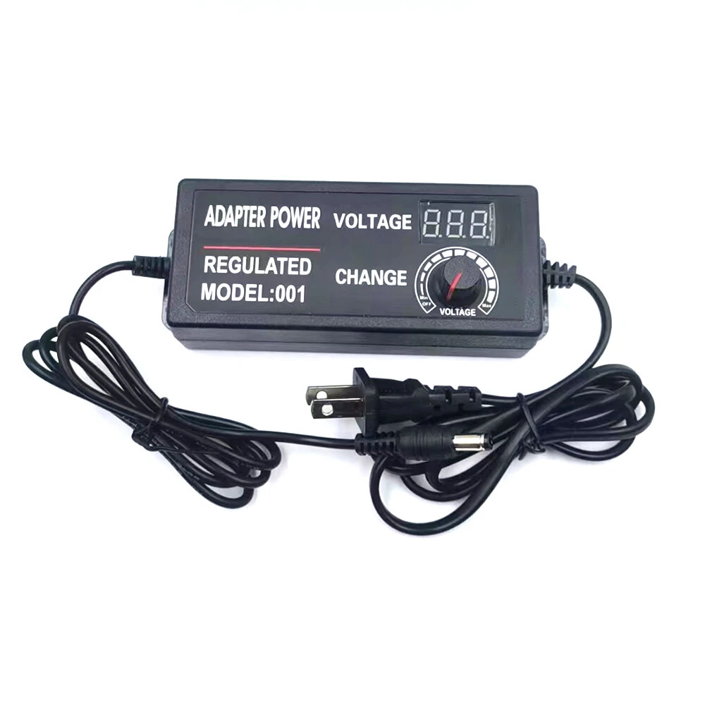 9-24V2A Adjustable Voltage Adapter with Clear Display Universal Input 100-240V High Efficiency Perfect for Various Devices Worldwide — Pricio