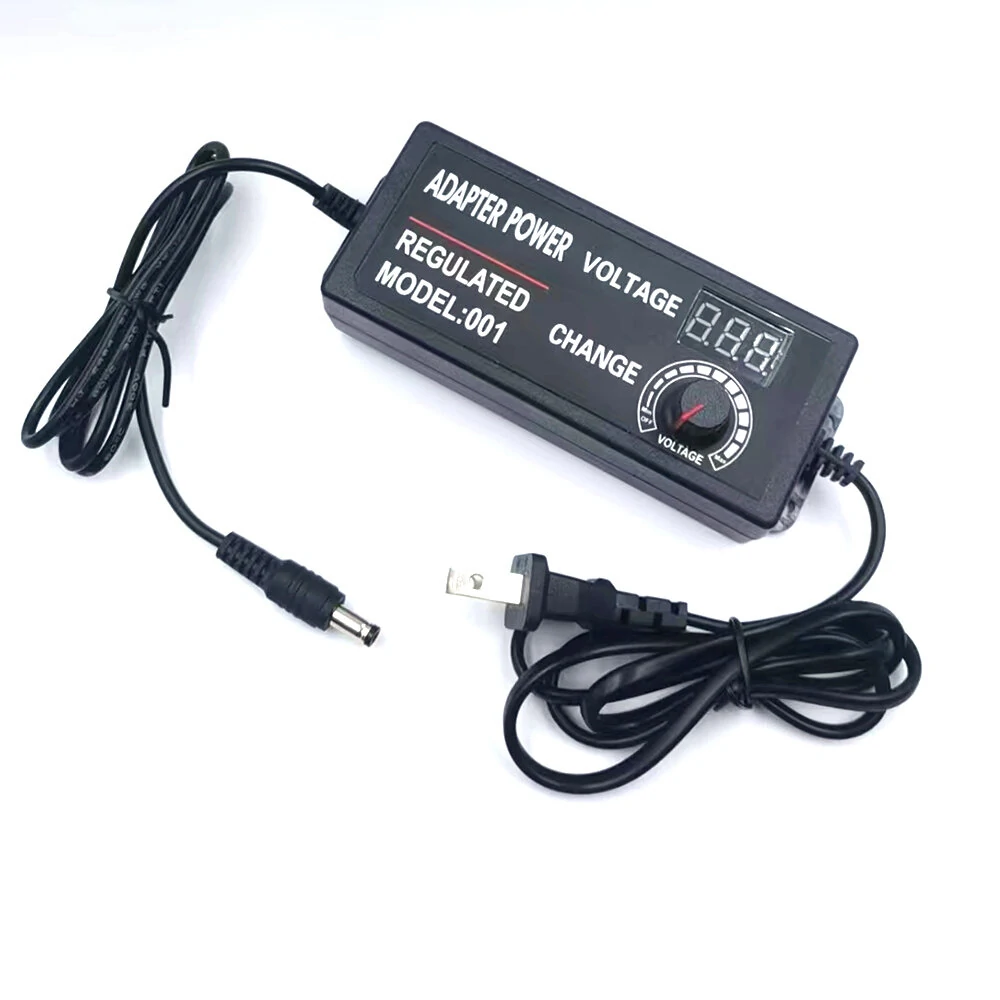 9-24V2A Adjustable Voltage Adapter with Clear Display Universal Input 100-240V High Efficiency Perfect for Various Devices Worldwide — view 3