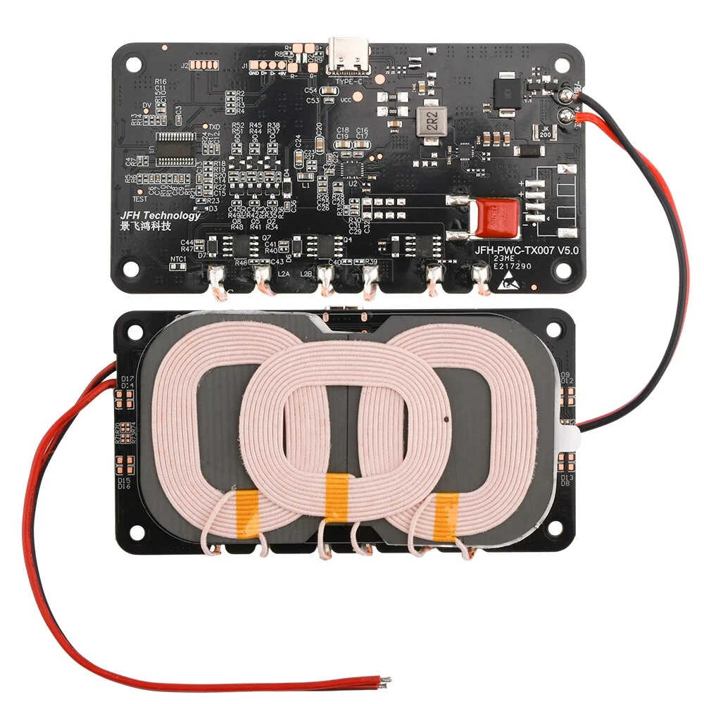 9-32V 20W/22W for QiWireless Charger Transmitter Module Circuit Board with 3 Coil for DIY Car Outdoor Power Supply — Pricio