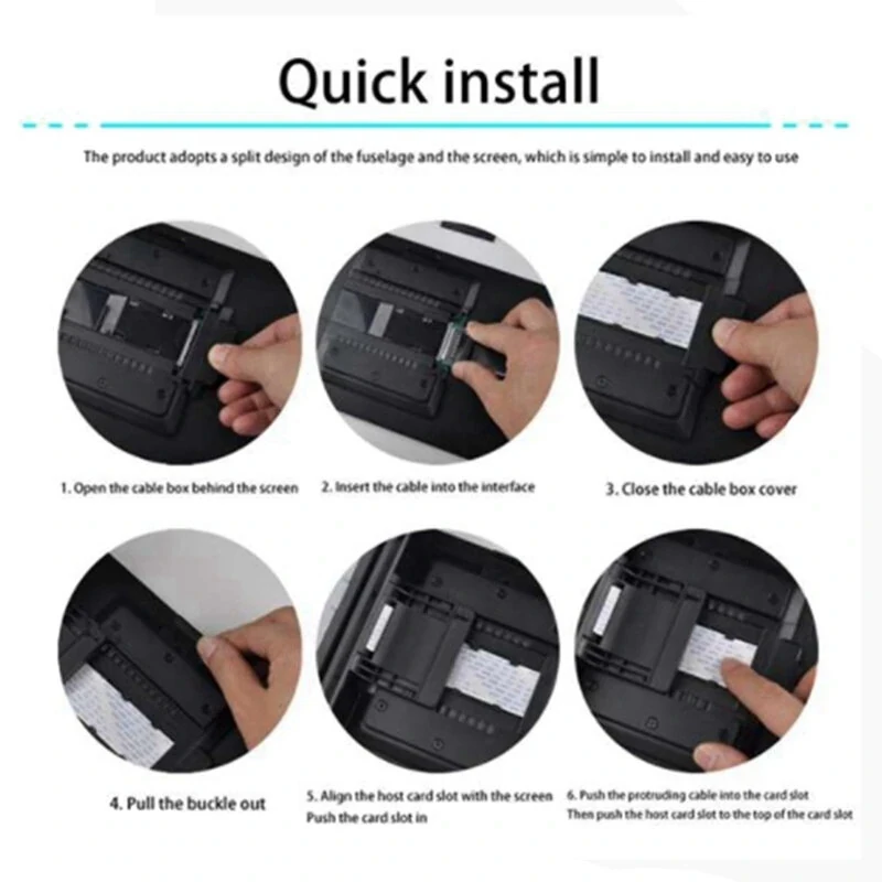 9.5inch HD Car bluetooth Stereo MP5 Player Touchscreen Navigation GPS Carplay Mirror Link Screen — view 6