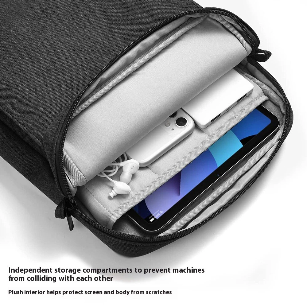 9.7''/13'' Tablet Sleeve Bag Lightweight Laptop Handbag Simple Waterproof Notebook Inner Case Messenger Bag — view 3