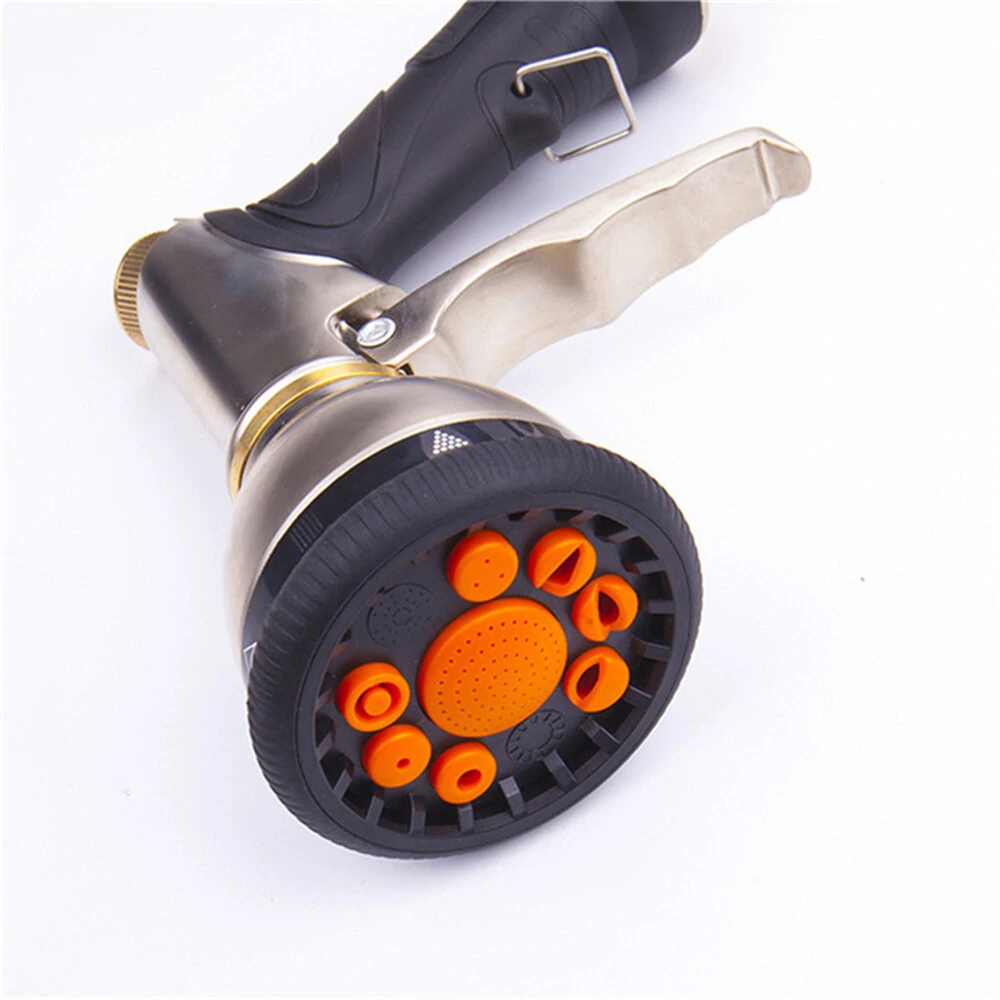 9 Function High-Pressure Water Spray Gun Car Washer Hose Spray Bottle Garden Watering Sprinkler Sprinkler Cleaning Water Gun — view 6