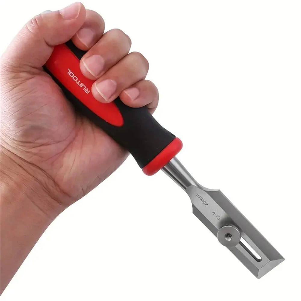 9 Inch Wood Carving Chisel Chrome Vanadium Steel Ergonomic Handle for DIY Woodworking Sharp Cutting Edge Versatile Tool — view 8