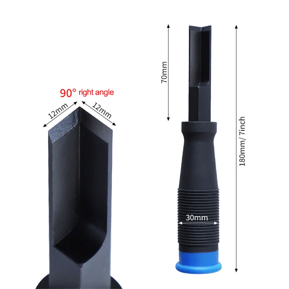 90° Right Angle Chisel Tool with Sturdy Plastic Handle High Carbon Steel Body for Efficient Grooving Work — view 10