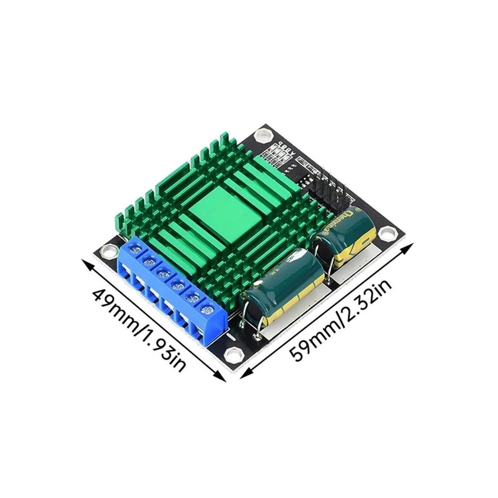 9V-30V 60A Dual PWM DC Motor Driver Module Speed Controller High Power H-Bridge — view 4