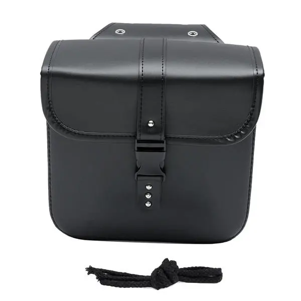 A Pair Motorcycle Saddle Bag Bike Side Storage Fork Tool Pouch — view 2