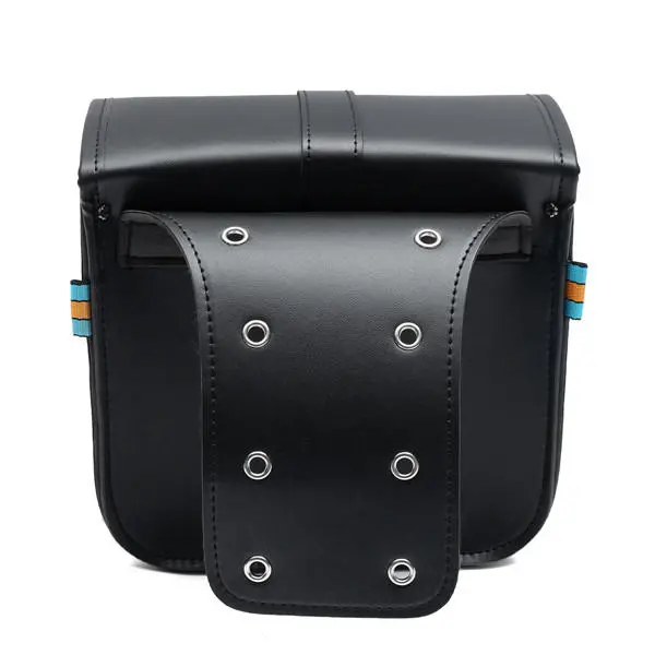 A Pair Motorcycle Saddle Bag Bike Side Storage Fork Tool Pouch — view 3