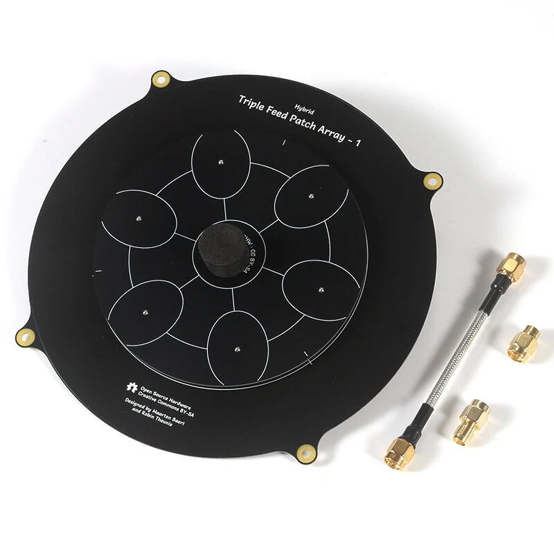 A49T 150mm Triple Feed Patch 5.8GHz 14DBi Pagoda Array FPV Antenna for Long-distance Flight — view 7