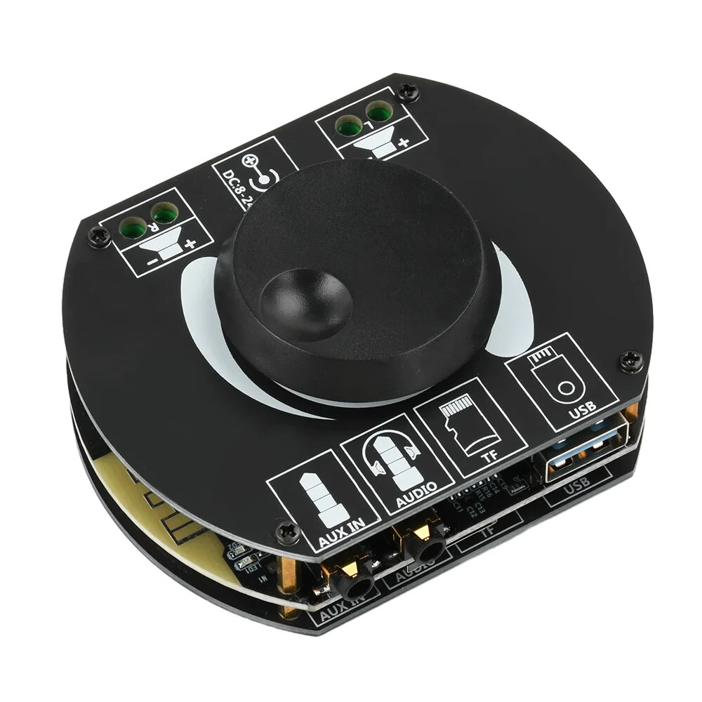 A502 30W+30W 2.0 Dual Channel Digital Stereo HiFi bluetooth 5.0 Amplifier Board 30W*2 Supports AUX/USB Drive/TF Card DC 8-24V — Pricio