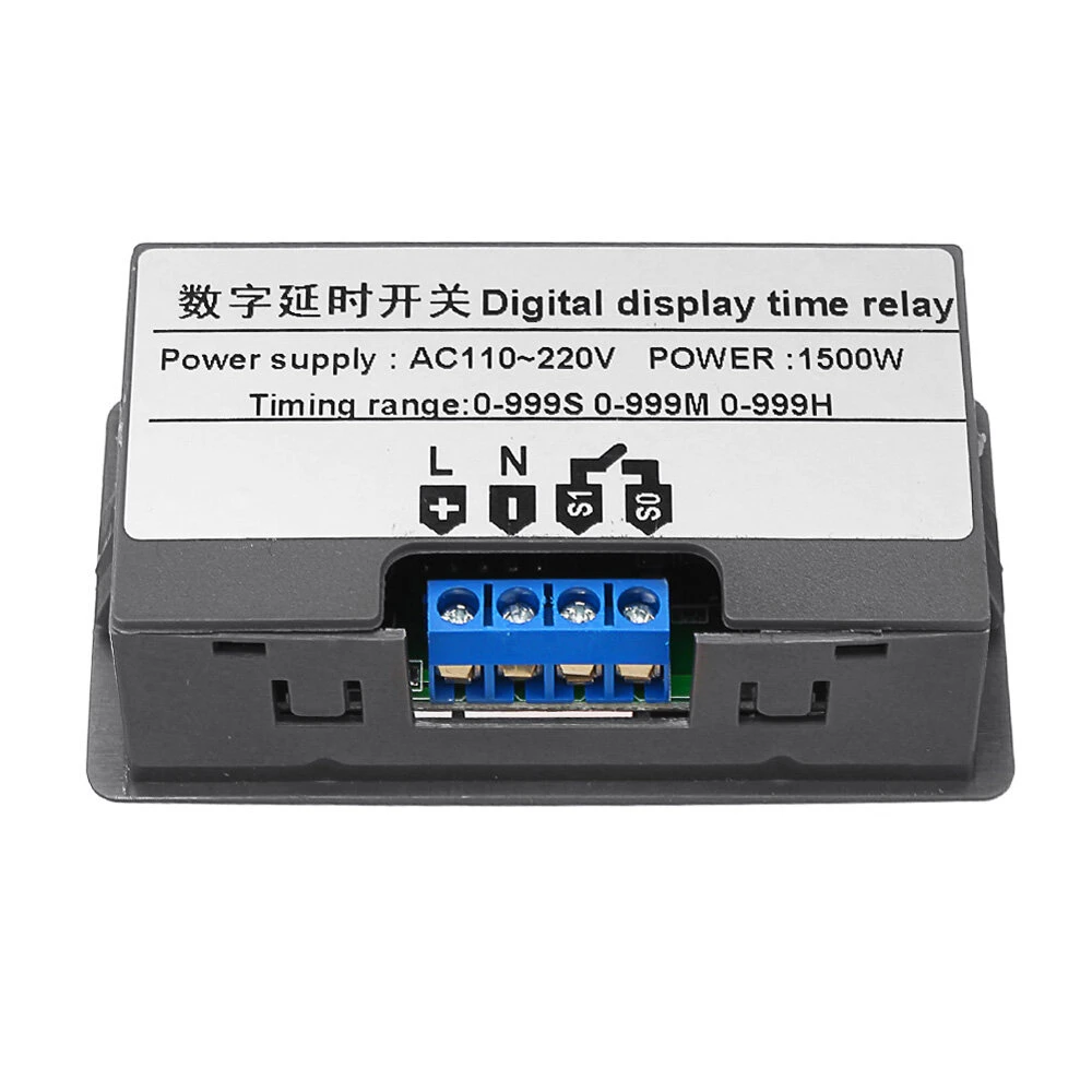 AC110V-220V Digital Display Time Relay Automation Delay Timer Control Switch Relay Module — view 7