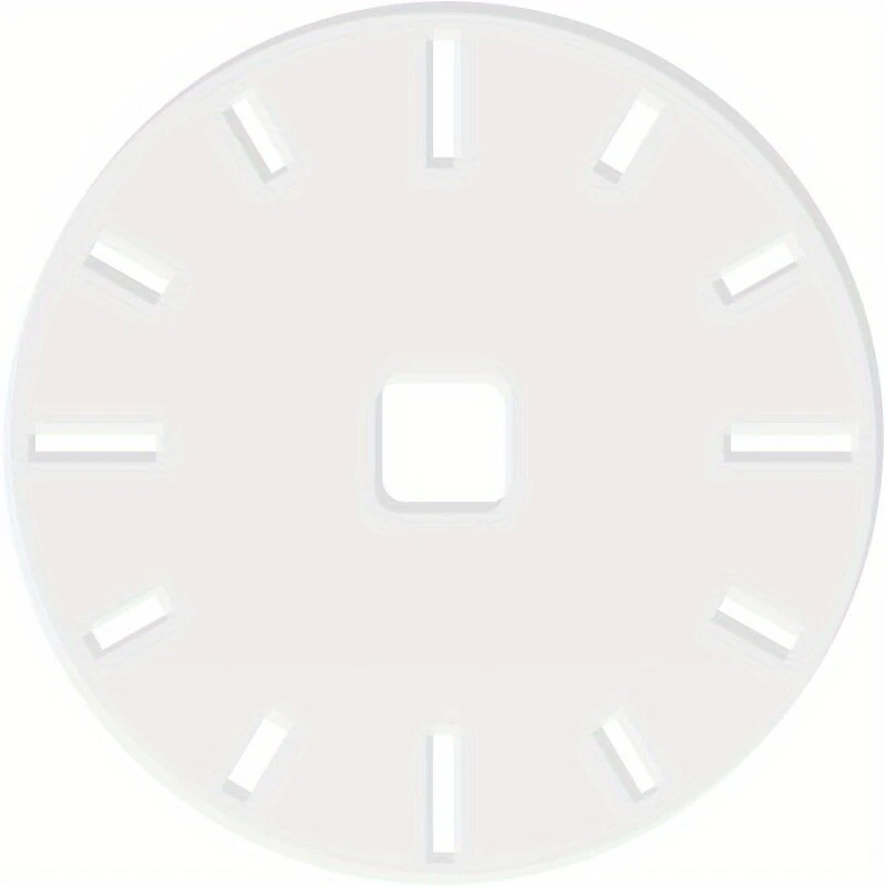 Acrylic 12 Inch Clock Face Template Transparent Router Guide DIY Woodworking Craft Tool Protective Film Clear Finish — image 1