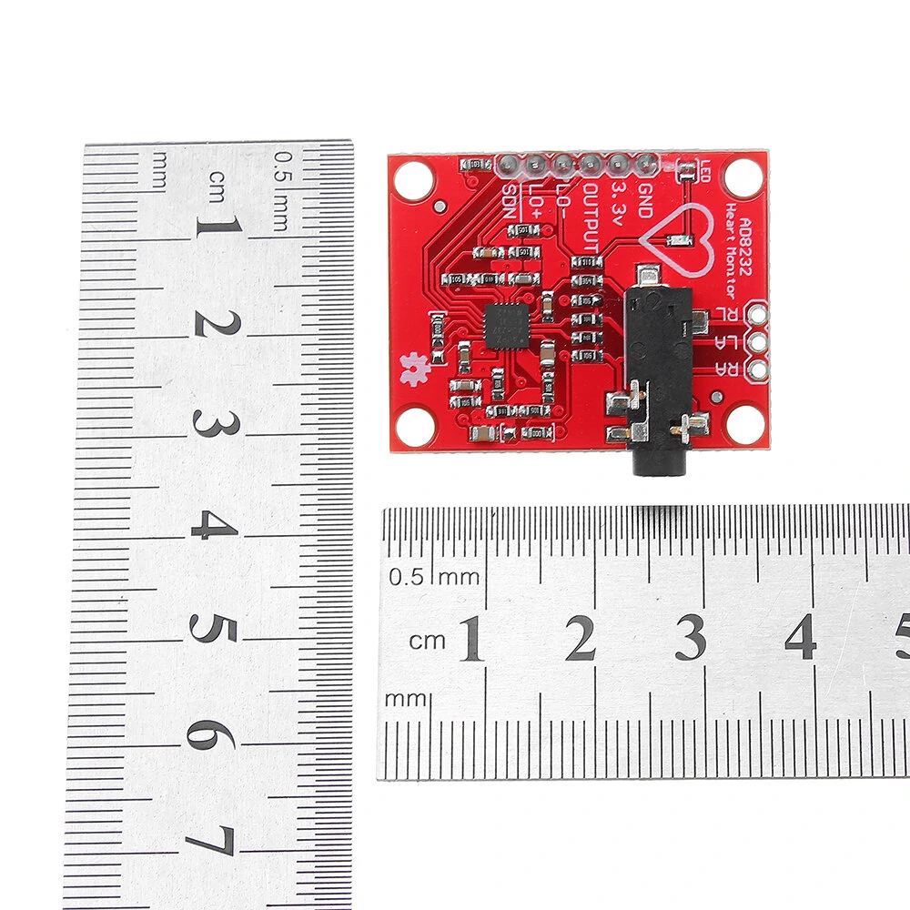 AD8232 Measurement Pulse Heart Monitoring Hearbeat Sensor Module for  Monitor De — view 7