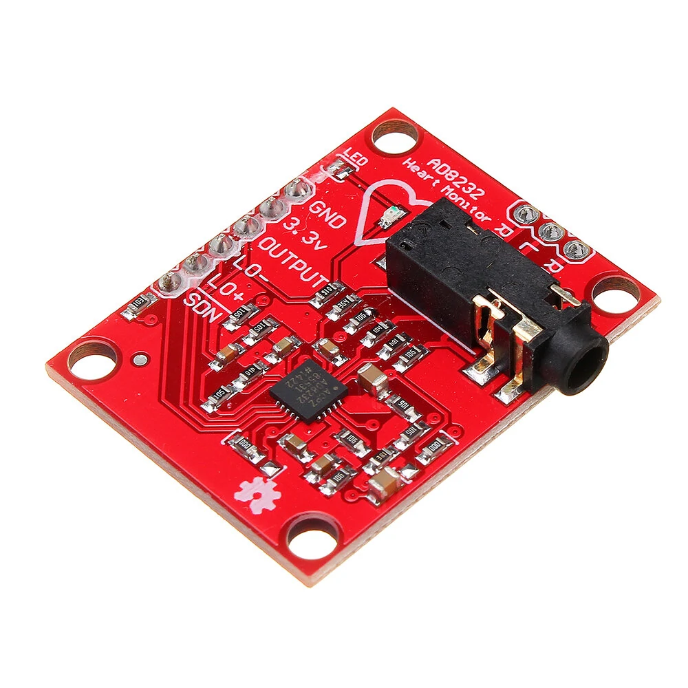 AD8232 Measurement Pulse Heart Monitoring Hearbeat Sensor Module for  Monitor De — view 8
