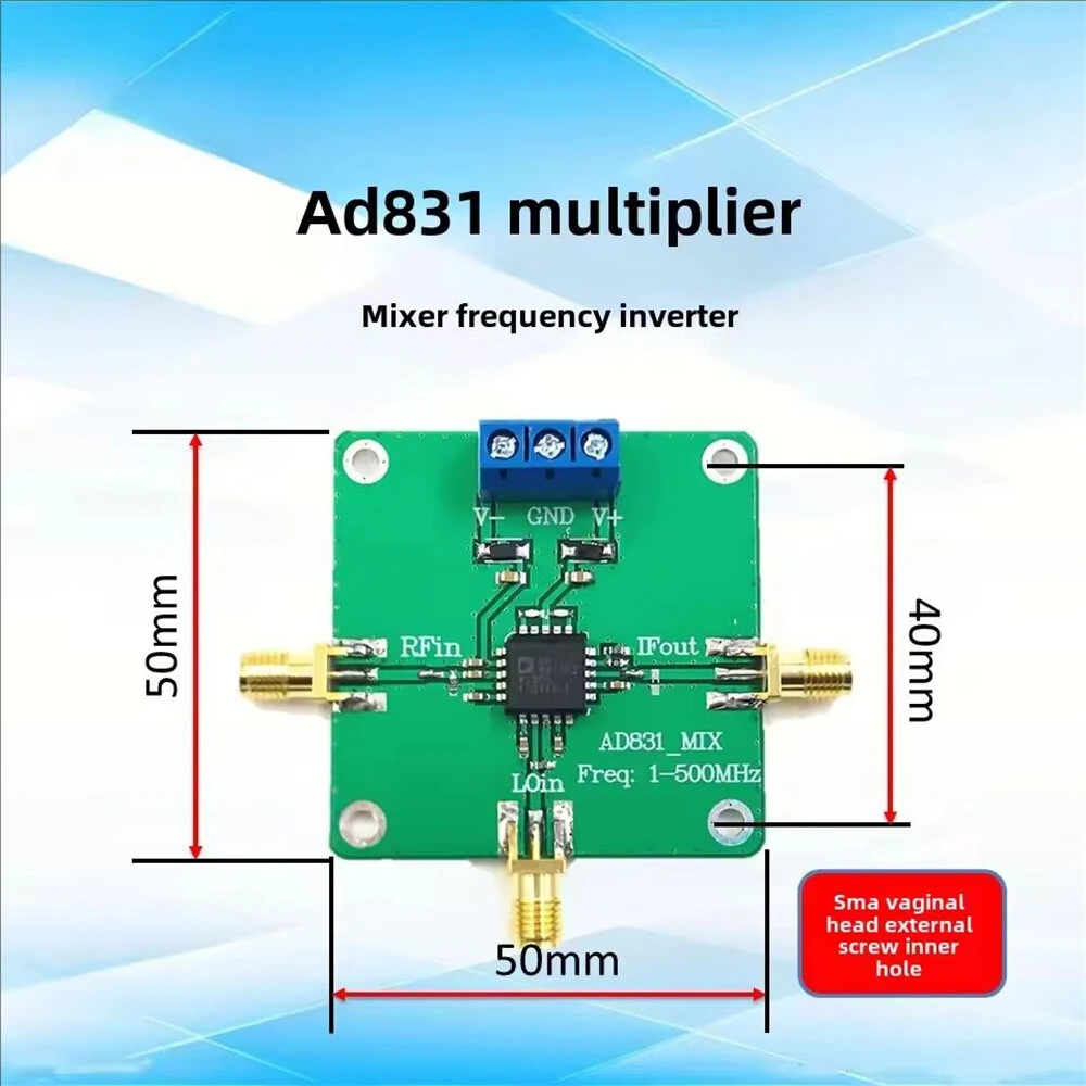 AD831 RF Mixer Module DC-500MHz Frequency High Performance 5V Power Supply Integrated Low Instance Driver Board — view 5