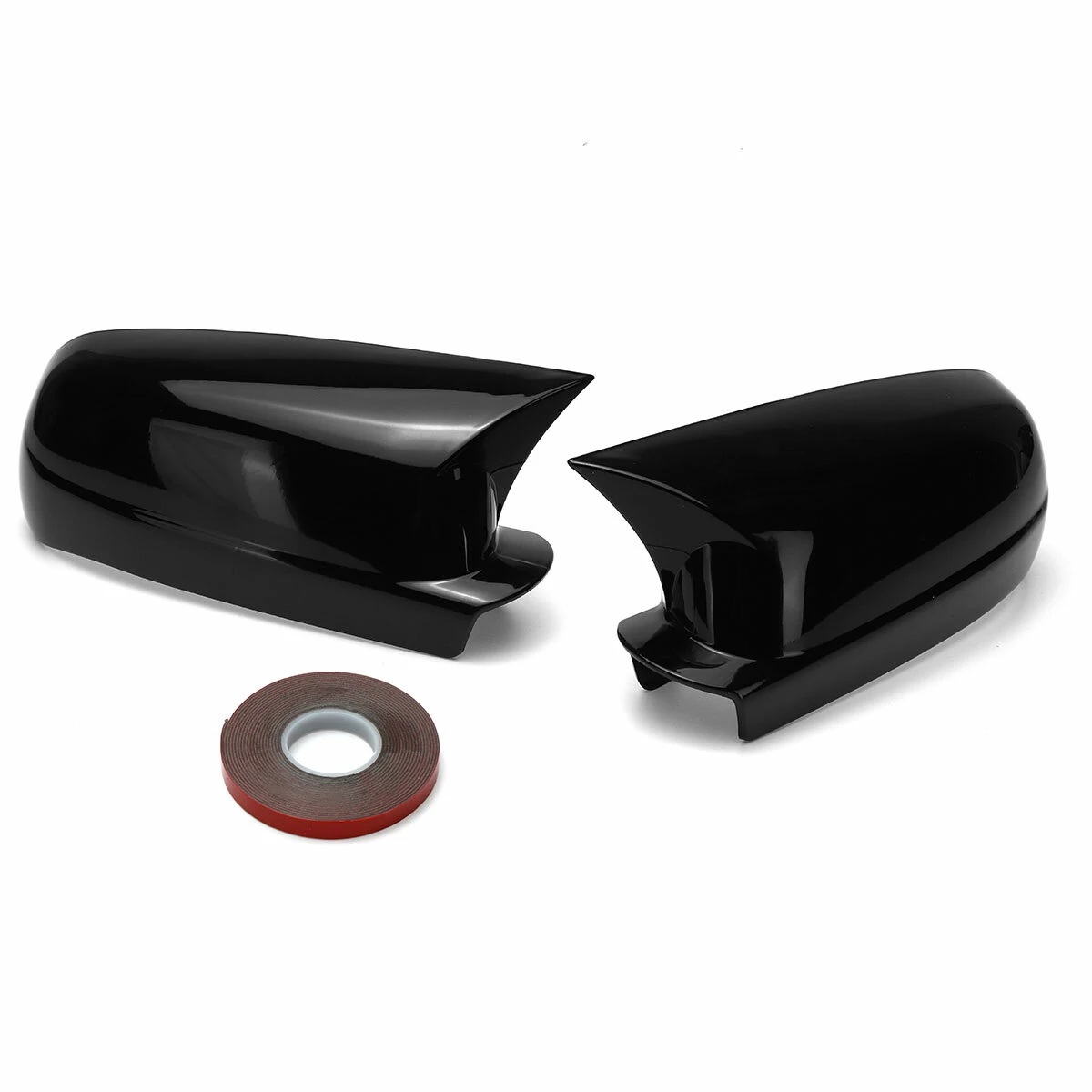 Add-On Glossy Black Left&Right Side Mirror Cover Caps For VW Golf MK4 1999-2004 — view 9
