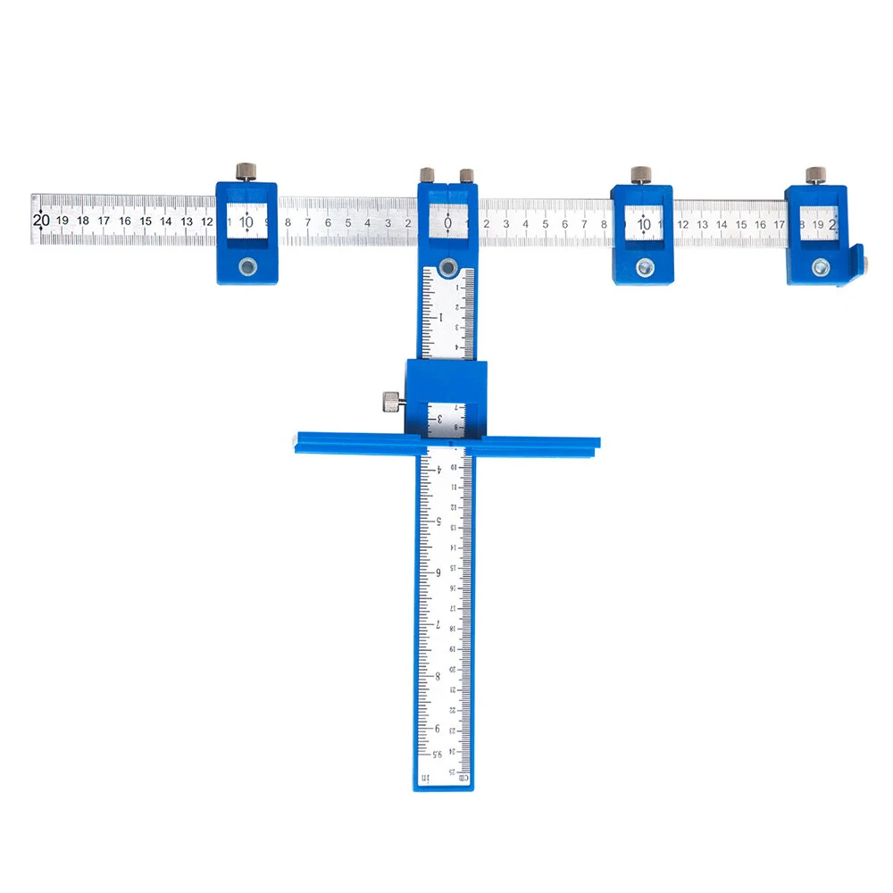 Adjustable Cabinet Hardware Woodworking Hole Punch Locator Jig Tool Components for Accurate Positioning Ideal for Woodworking Projects — view 3