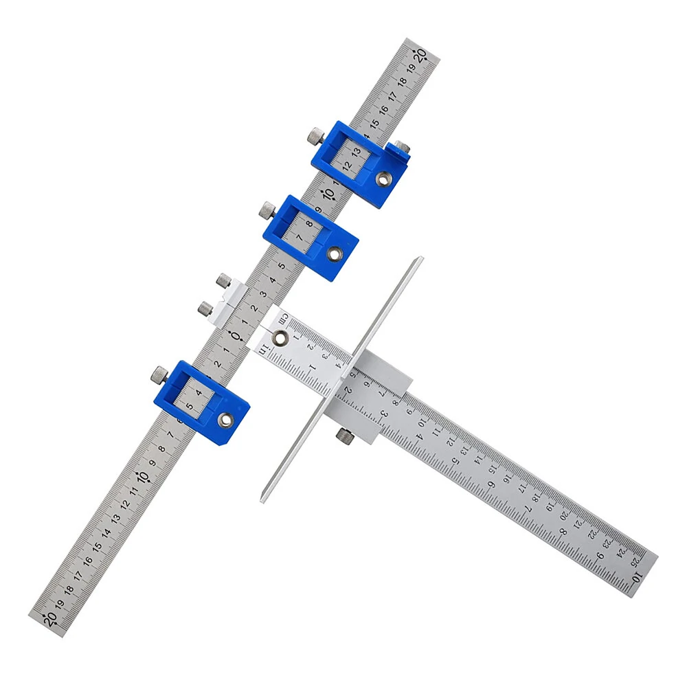 Adjustable Cabinet Hardware Woodworking Hole Punch Locator Jig Tool Components for Accurate Positioning Ideal for Woodworking Projects — view 4