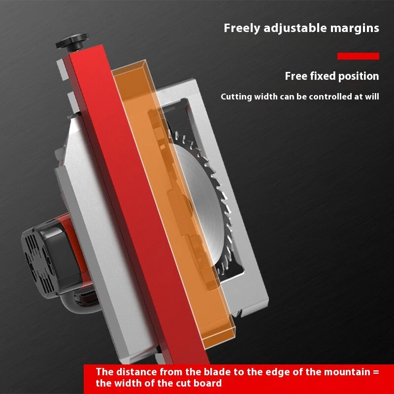 Adjustable Circular Saw Guide Edge Aluminum Alloy Easy Woodworking Cutting Tool Freely Adjustable Accurate Cutting Width Smooth Finish Universal Compatibility — view 5