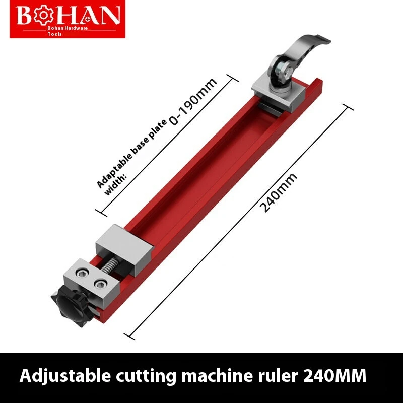 Adjustable Circular Saw Guide Edge Aluminum Alloy Easy Woodworking Cutting Tool Freely Adjustable Accurate Cutting Width Smooth Finish Universal Compatibility — view 6