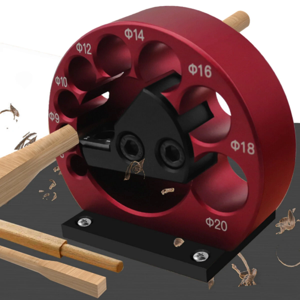 Adjustable Dowel Maker Jig Kit 8-20mm Perfect for Efficient Precision Woodworking and Round Rod Crafting — view 7