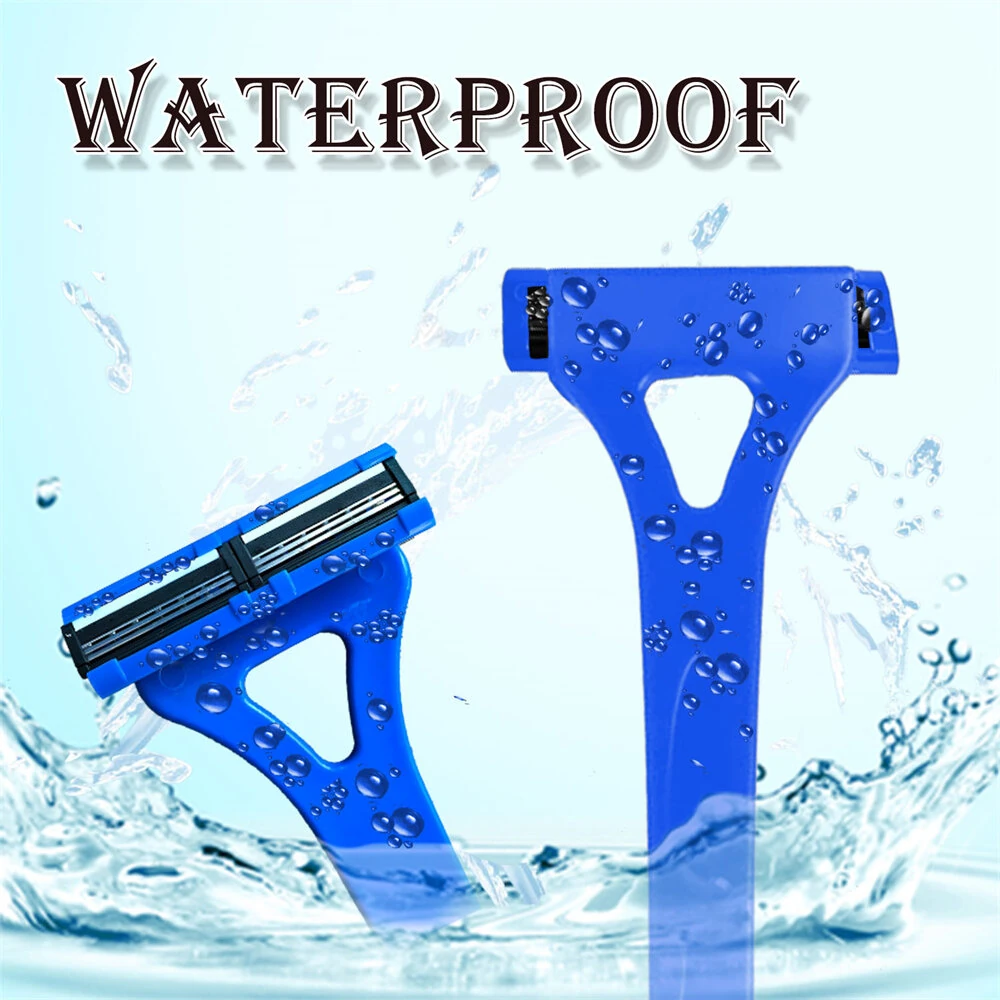 Adjustable Foldable Long Handle Triple-blade Back Hair Shaver Ergonomic Design Waterproof Easy to Use Razor Whole Body Hair Removal for Men and Women — view 5