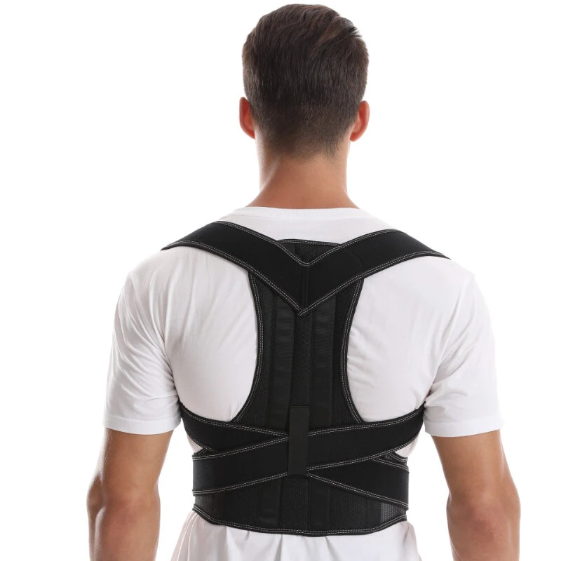 Adjustable Posture Corrector Fitness Back Support Shoulder Lumbar Brace Support Adjustable Belt Comfortable Corrector Belt — view 6