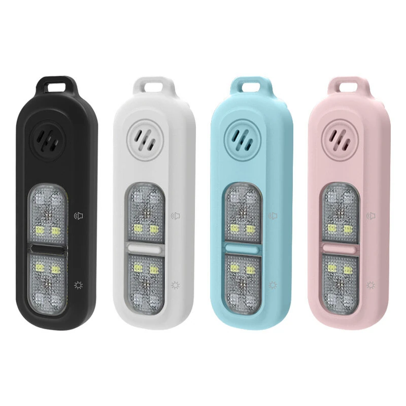 AF-2006 Self Protection Personal Alarm LED Keychain Flashlight 130dB Loud Siren with Illumination/Flash Light for Running Cycling Night Jogging Outdoor Activities Security Keychain — Pricio