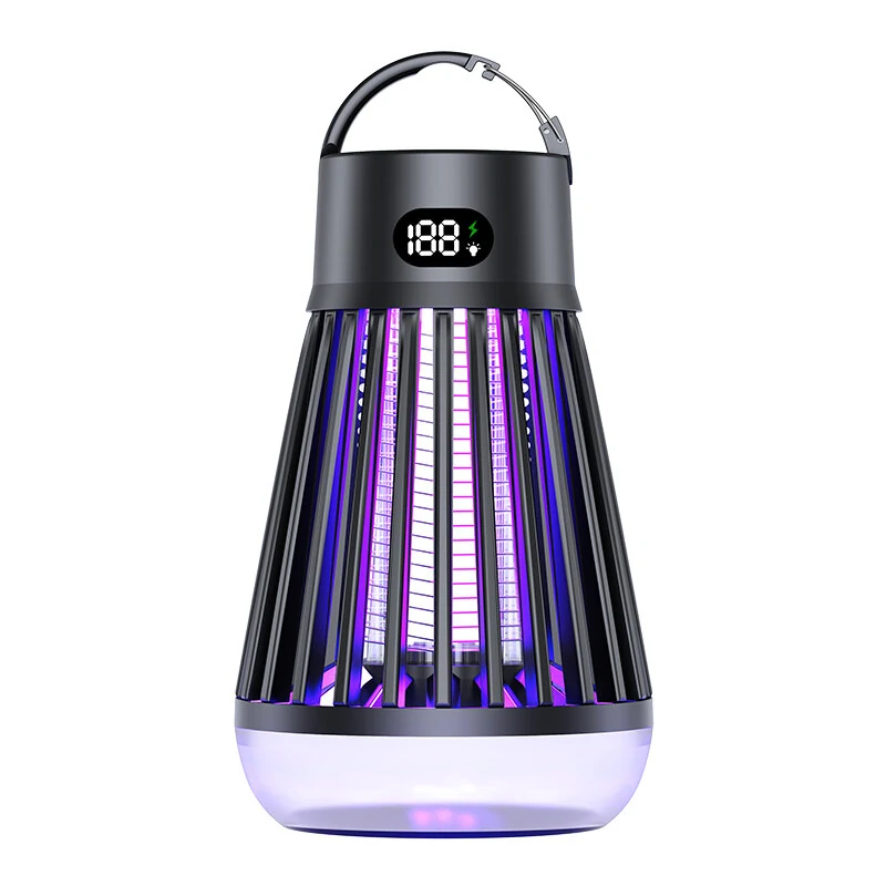AGSIVO Cordless LED Digital Display Electric Mosquito Bug Zapper Mosquito Killing Lamp Fly Trap Camp Lamp with Rechargeable Battery for Indoor and Outdoor — AGSIVO