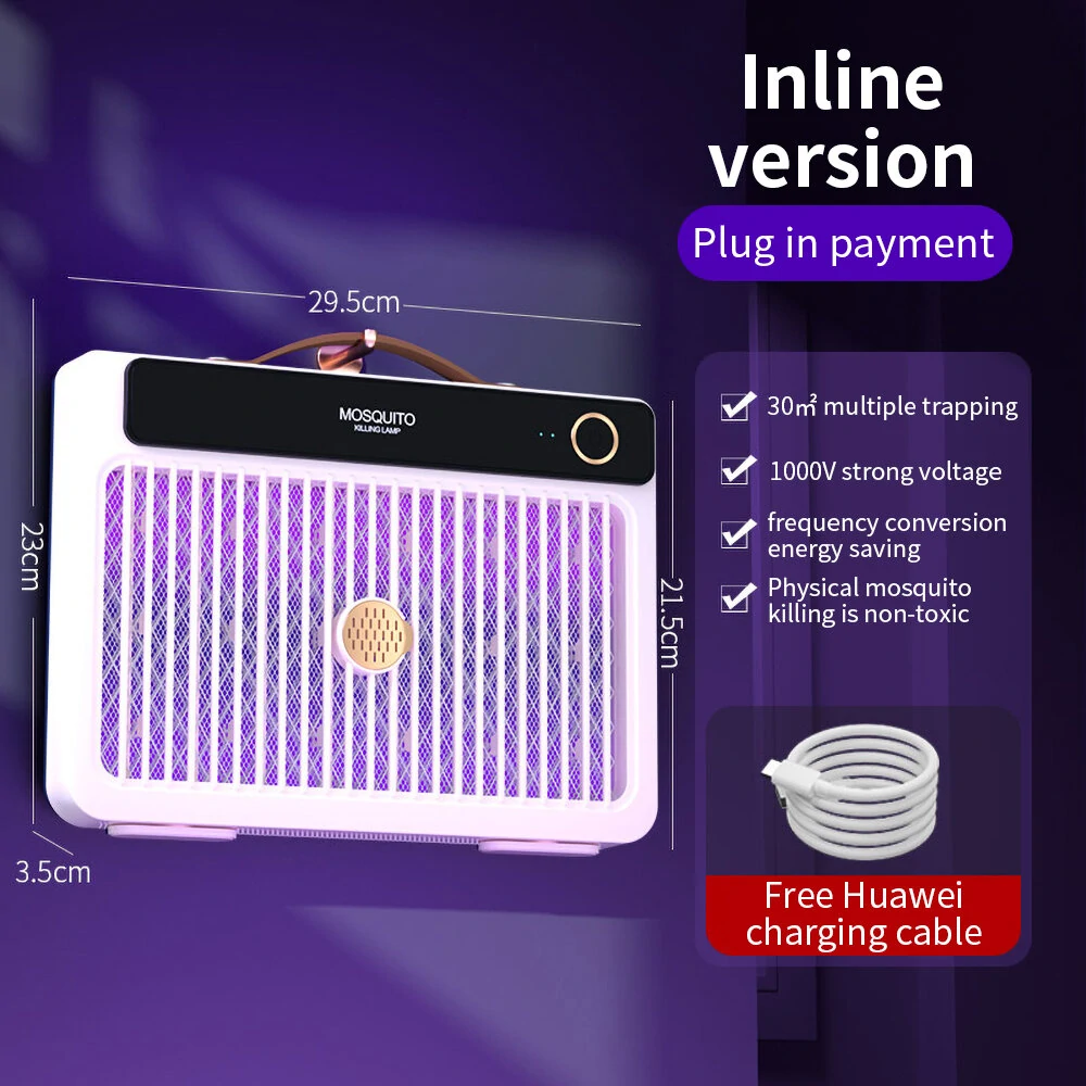 AGSIVO Plug-in 3000V High Power Electric Mosquito Bug Zapper Mosquito Killing Lamp for Indoor and Outdoor — view 3