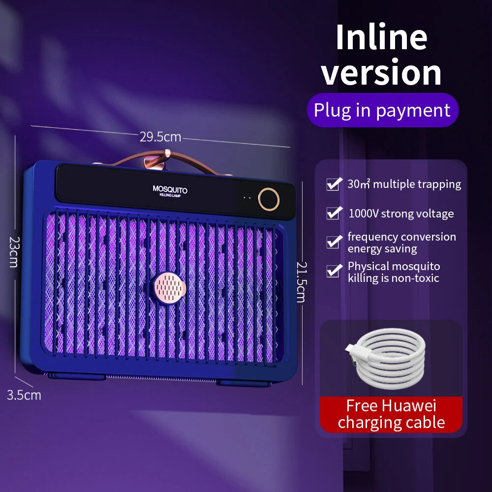 AGSIVO Plug-in 3000V High Power Electric Mosquito Bug Zapper Mosquito Killing Lamp for Indoor and Outdoor — view 4