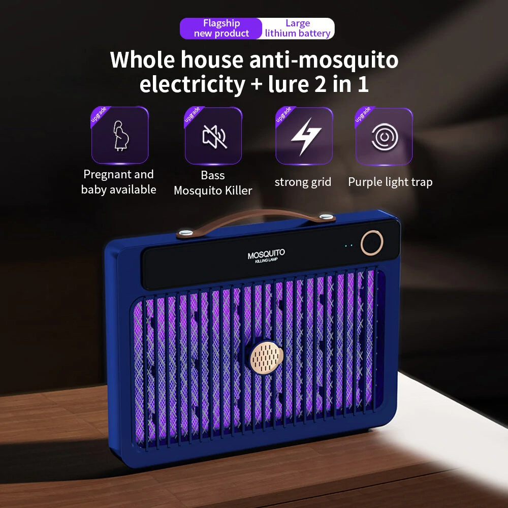 AGSIVO Plug-in 3000V High Power Electric Mosquito Bug Zapper Mosquito Killing Lamp for Indoor and Outdoor — view 5