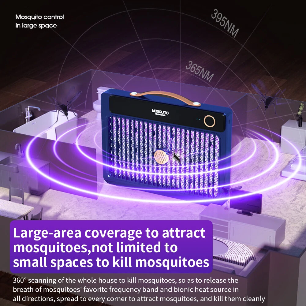 AGSIVO Plug-in 3000V High Power Electric Mosquito Bug Zapper Mosquito Killing Lamp for Indoor and Outdoor — view 8