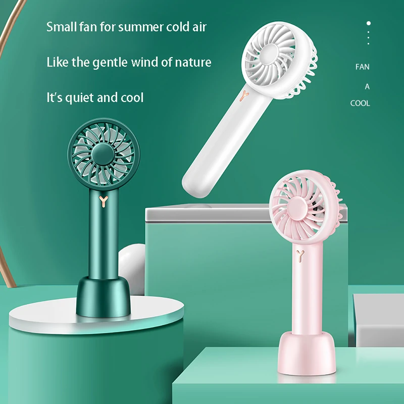 AGSIVO Portable Handheld Fan USB Rechargeable 3 Adjustable Speed Cooling Fan — view 2