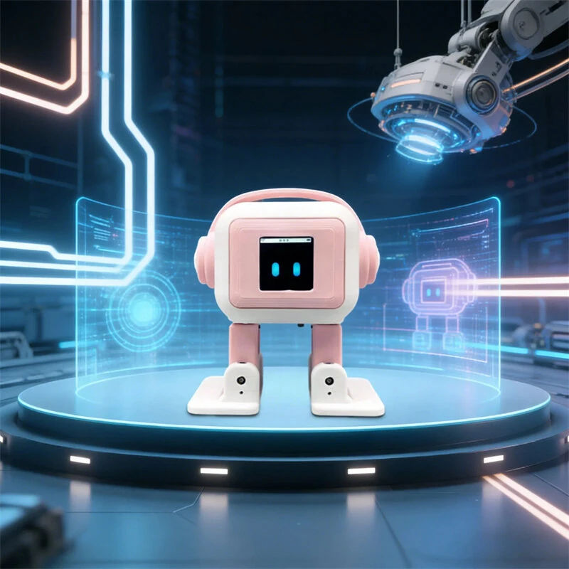 AI EMO Robot Interactive Chat Dancing Emotional Companion ESP32-S3 1.54-Inch TFT Screen 4 Servos 7.4V Voice Wake-Up Multi-Language Dialogue — view 9