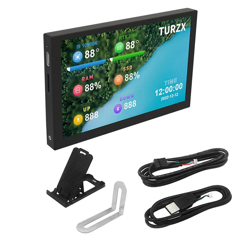 AIDA64 5 Inch IPS Type-C Secondary Screen Computer LCD Monitor Display USB Dynamic Display Sub-Screen Support Vertical Freely — view 7