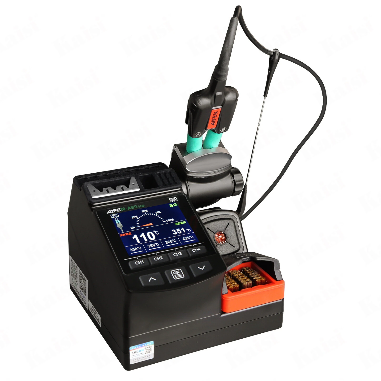 AIFEN A99HD Tweezers Soldering Station 320W Digital Rework Station With 4 Memory Channels 100°C-450°C Adjustable Temperature For SMD Electronics Repair — view 3