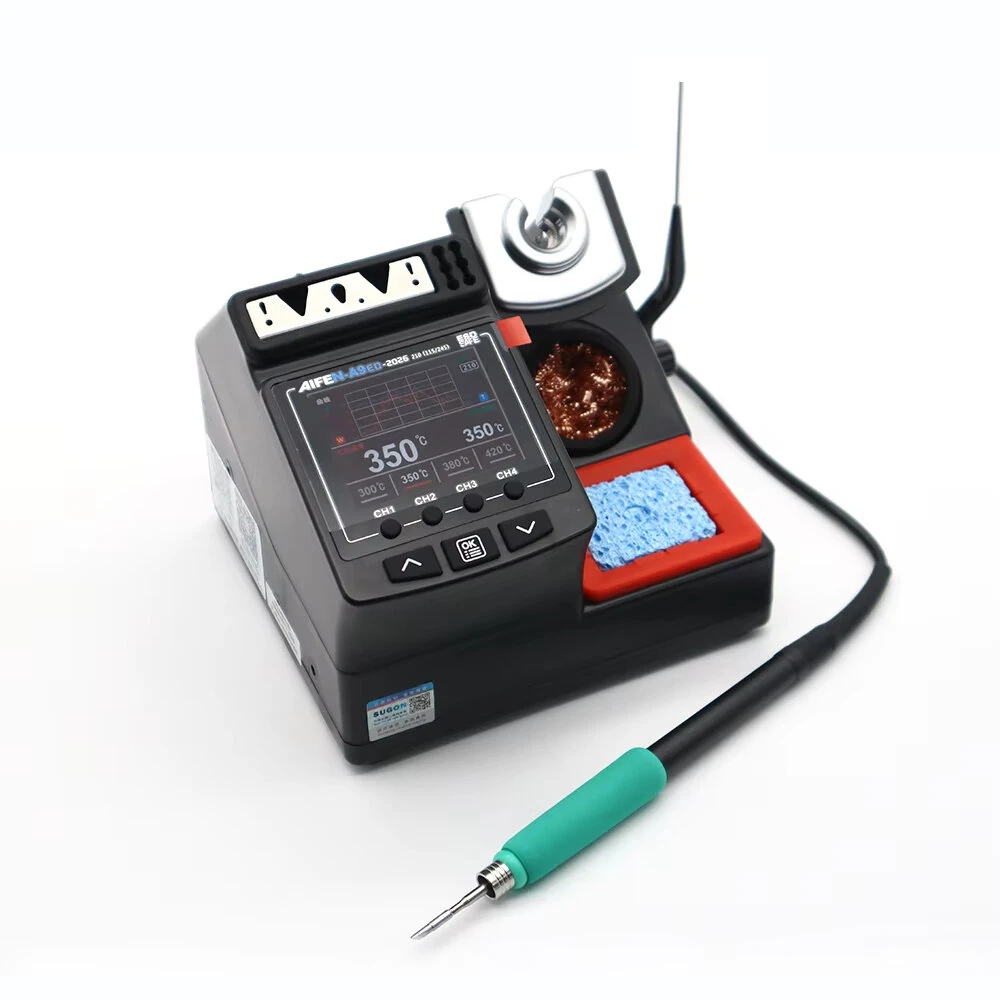 AIFEN A9ED Soldering Station 180W Power Electronic Welding Tool 100°C-450°C Fast Heating Come with 245 Tips