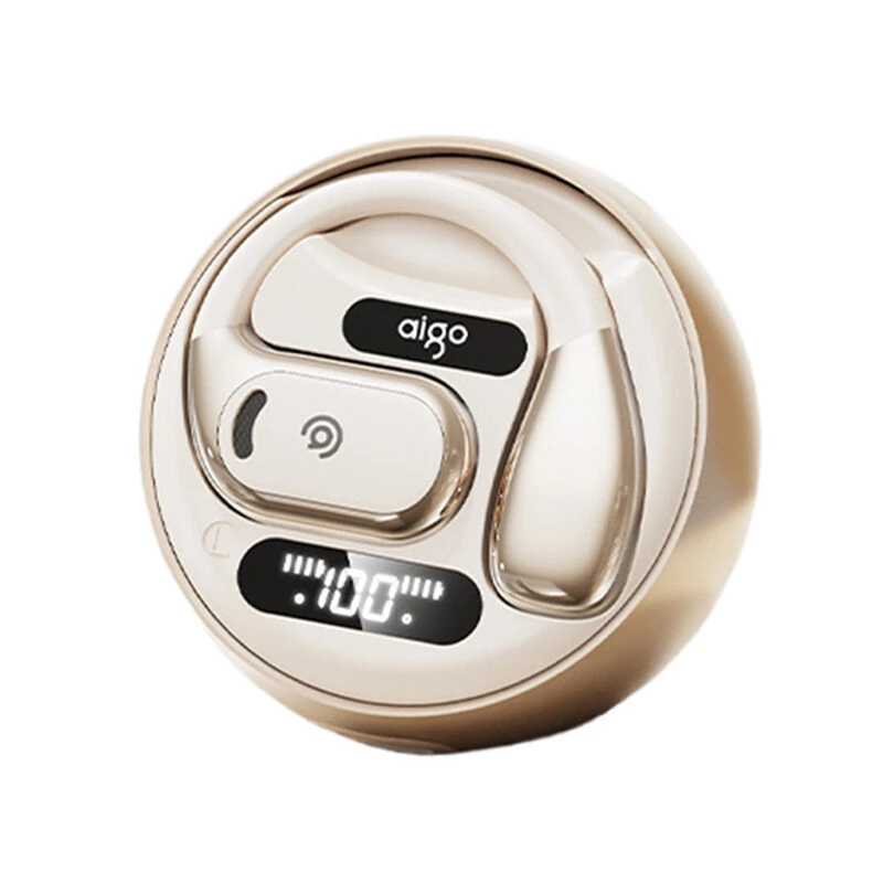 Aigo SJ265 Wireless Earbuds bluetooth 5.4 Earphone 16mm Speaker DT8.0 Directional Sound Transmission 60H Battery Life Soft Silicone Earhooks Sports Headset