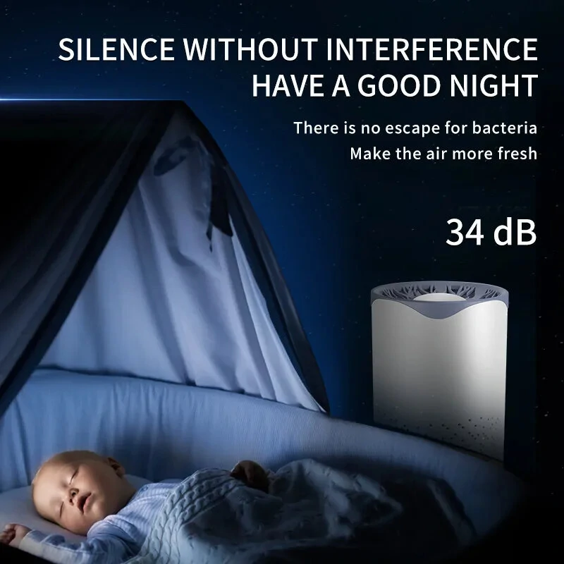 Air Purifiers Home Desktop Smoke Formaldehyde Deodorizer Filtration System Cleaner Odor Eliminators — view 7