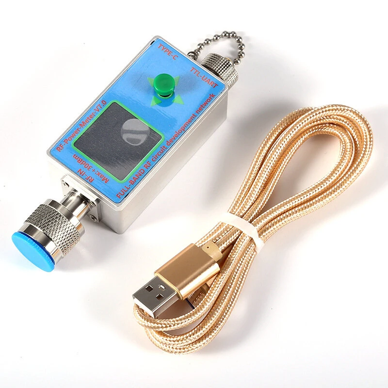 AISANRAY RF-Power-Meter-V7.0 10GHz RF Power Meter Maximum Input Power 30dBm (1W) N-Type Connector Type-C Port