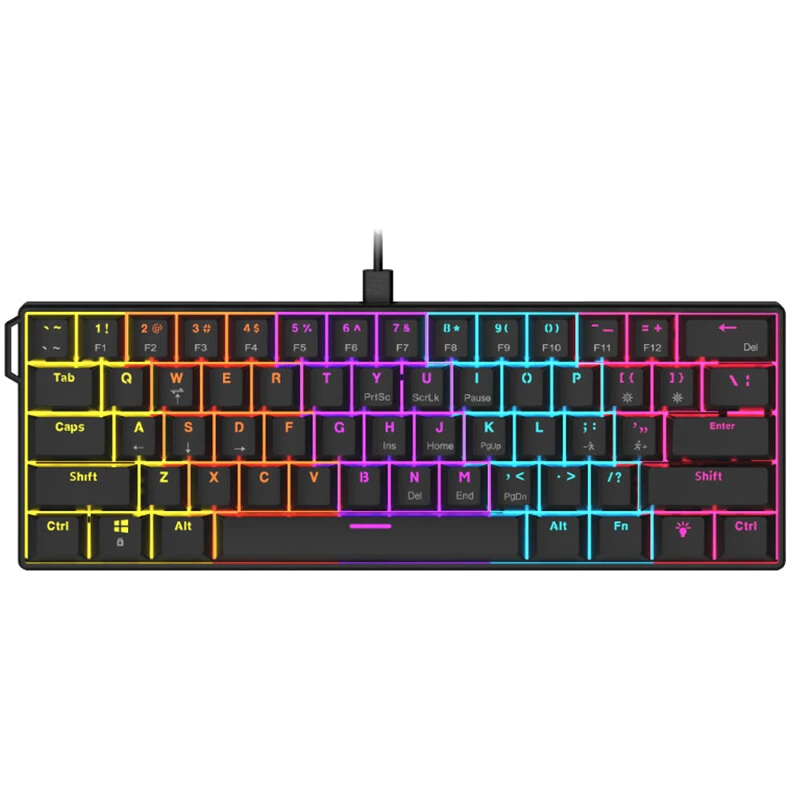 AJAZZ NACODEX NK61 Wired Mechanical Keyboard 61-keys Hot-swappable Red Switch Customized Gaming Keyboards — AJAZZ