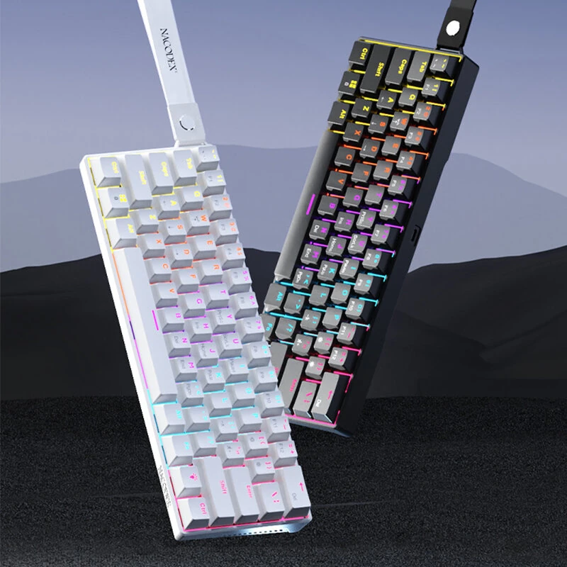AJAZZ NACODEX NK61 Wired Mechanical Keyboard 61-keys Hot-swappable Red Switch Customized Gaming Keyboards — view 3