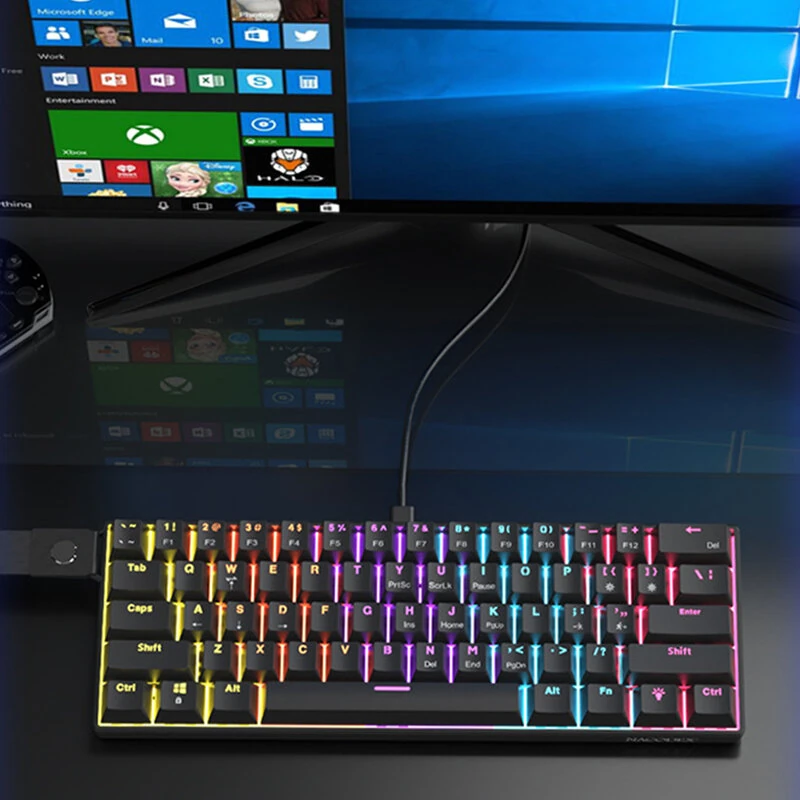 AJAZZ NACODEX NK61 Wired Mechanical Keyboard 61-keys Hot-swappable Red Switch Customized Gaming Keyboards — view 6