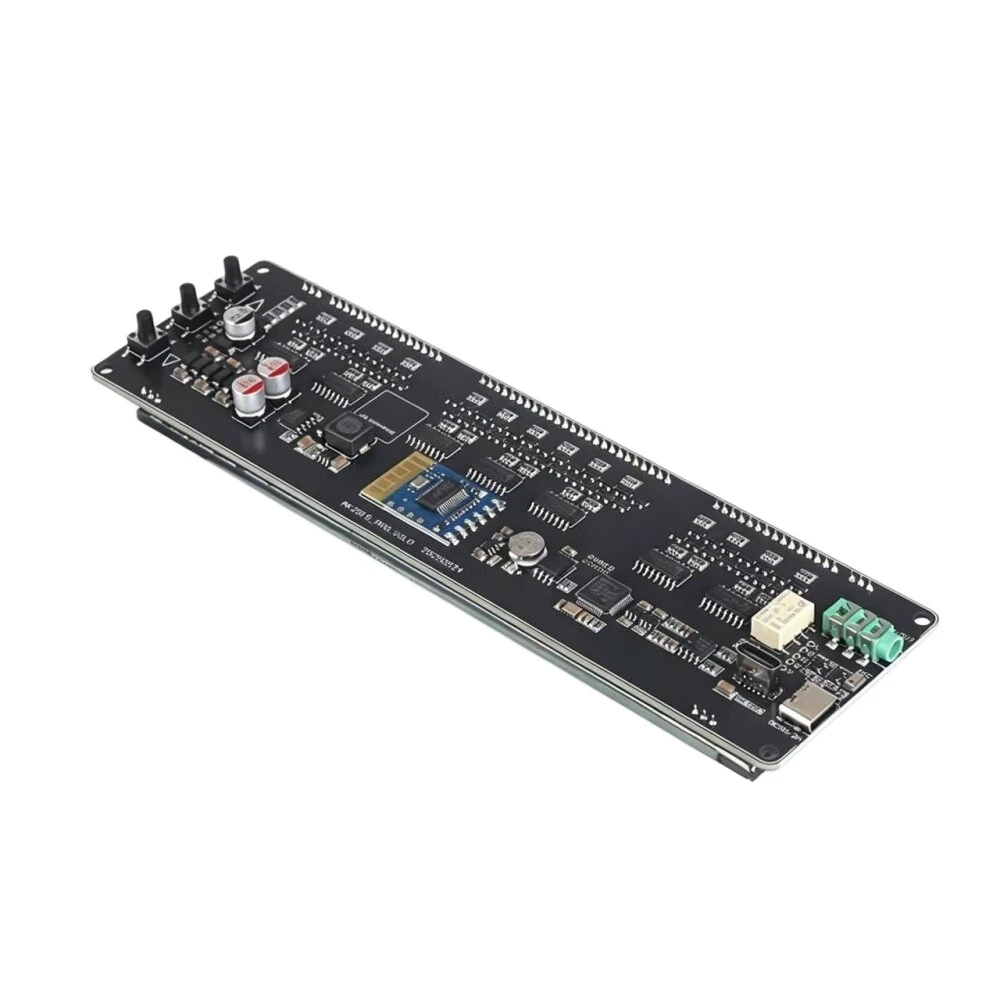 AK2515-V3.0 Bluetooth VFD Audio Spectrum Indicator 3.5mm Input Dual Type-C Port Spectrum Analyzer Clock with Visual Display — view 3