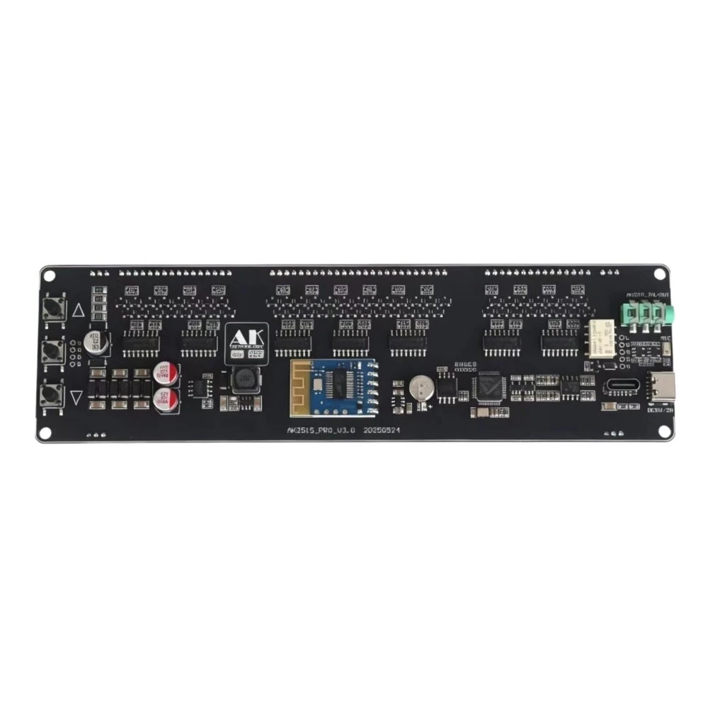 AK2515-V3.0 Bluetooth VFD Audio Spectrum Indicator 3.5mm Input Dual Type-C Port Spectrum Analyzer Clock with Visual Display — view 4