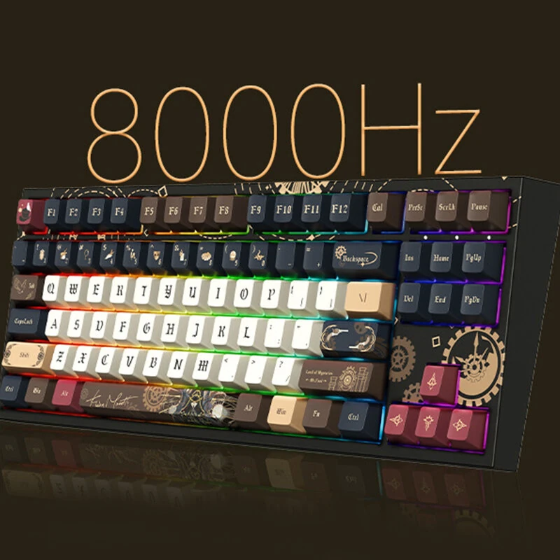 AKKO 5087V5 Lord of Mysteries Edition Keyboard 88-keys  Tri-Mode Hot-Swappable Gasket Mount 8KHz Polling Rate 10000mAh Battery PBT Dye-Sub RGB Backlit Custom Mechanical Keyboard — view 3